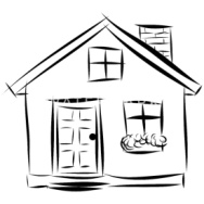 Rysunek domu, chata, architekt, pomysł na prezent' Kubek termiczny |  Spreadshirt